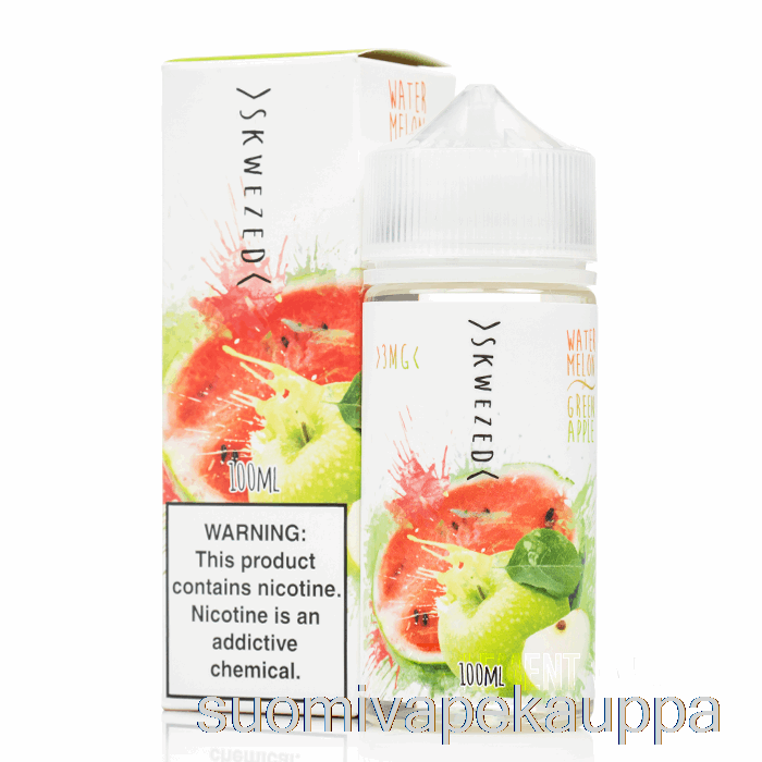 Vape Box Vesimeloni Vihreä Omena - Skwezed - 100ml 0mg